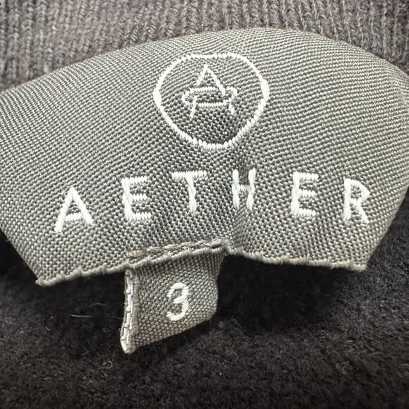 AETHER Sweatshirt Women 3‎ Medium Gray Crewneck Pullover Sweater Midlayer Casual - Picture 6 of 7